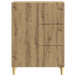 vidaXL Buffet Chêne artisanal 66 x 34 5 x 90 cm Bois d'ingénierie