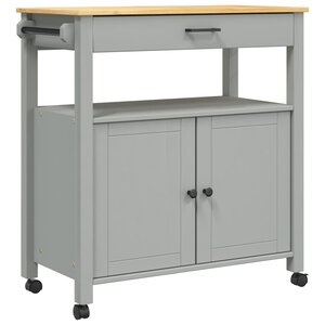 vidaXL Chariot de cuisine MONZA 84x40x88 5 cm bois massif de pin