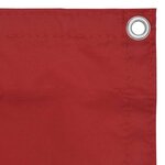 vidaXL Écran de balcon Rouge 90x300 cm Tissu Oxford