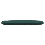 vidaXL Coussin de Dos Vert foncé 200 x 19 x 50 cm tissu