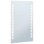 vidaXL Miroir mural à LED pour salle de bains 60x100 cm