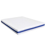 Matelas 660 ressorts ensachés amy blanc mousse 140x190cm