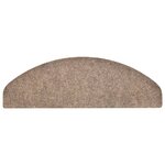 vidaXL Tapis autoadhésifs de marches 5 Pièces Crème 65x21x4 cm Aiguilleté