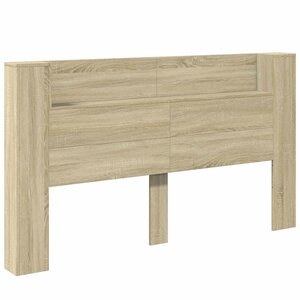 vidaXL Tête de lit avec étagère Chêne Sonoma 180 x 16 5 x 103 5 cm