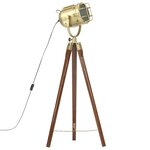 vidaXL Lampadaire à trépied bois de manguier massif 97 cm