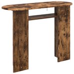vidaXL Table console Chêne fumé 100 x 39 5 x 75 cm Bois d'ingénierie