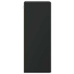 vidaXL Armoire Murale 33 x 34 5 x 90 cm Bois d'ingénierie Noir