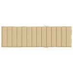 vidaXL Coussin de chaise longue beige mélangé 200x50x4 cm tissu