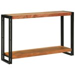 vidaXL Table console Marron 120 x 33 x 75 cm Bois d'acacia massif