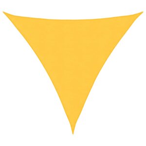 vidaXL Voile de parasol Tissu Oxford triangulaire 4x4x4 m Jaune
