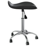 Chaise fauteuil siège de bureau informatique étude similicuir noir 02_0024039