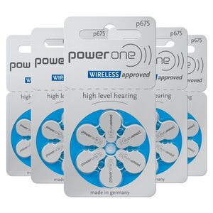 Powerone 675 : piles auditives sans mercure  5 plaquettes
