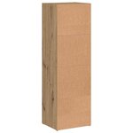 vidaXL Bibliothèque chêne artisanal 36x30x114 cm bois d'ingénierie