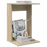 vidaXL Table d'appoint Chêne Sonoma 40 x 38 x 62 5 cm