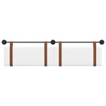 vidaXL Tête de lit suspendue Blanc PU antique