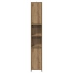 vidaXL Armoire de salle de bain chêne artisanal 30x30x183 5 cm