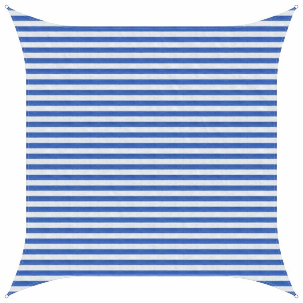 vidaXL Voile d'ombre Bleu et Blanc 3 6 x 3 6 m HDPE