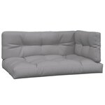 vidaXL Canapés d'angle palette de jardin et coussins 2 Pièces bois acacia