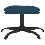 vidaXL Repose-pied Bleu 60x60x36 cm Velours