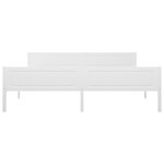 vidaXL Cadre de lit sans matelas bois massif de pin blanc 180x200 cm