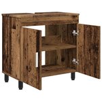 vidaXL Unité de vanité de salle de bain Bois ancien 60 x 35 x 60 cm