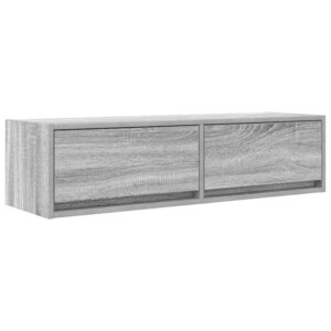 vidaXL Meuble TV Sonoma gris 100 x 31 x 25.5 cm Bois d'ingénierie