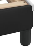 vidaXL Cadre de lit sans matelas noir et blanc 90x200 cm similicuir