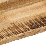 vidaXL Dessus de table bord vivant 40x40x3 8 cm bois de manguier brut