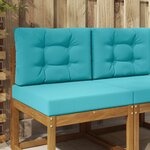 vidaXL Coussin de canapé d'extérieur Polyester Turquoise 60 x 60 cm