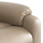 vidaXL Fauteuil de massage inclinable Cappuccino Similicuir