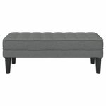 vidaXL banc Gris foncé 113 x 57 x 39 cm tissu