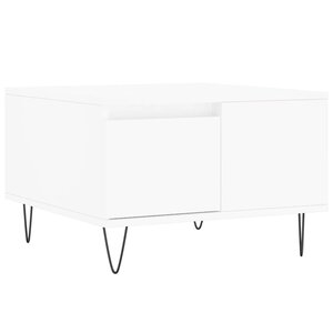 vidaXL Table basse blanc 55x55x36 5 cm bois d'ingénierie