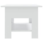 vidaXL Table basse blanc 102x55x42 cm bois d'ingénierie