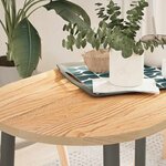 vidaXL Dessus de table 100x50x2 cm bois de chêne massif ovale