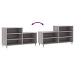 vidaXL Armoire à chaussures Sonoma gris 102x36x60 cm Bois d'ingénierie