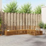 vidaXL Ensemble de canapés d'extérieur 4 Pièce Naturel