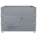 vidaXL Jardinière gris 120x80 cm bois massif de pin