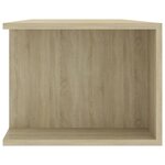 vidaXL Meuble TV avec lumières LED chêne sonoma 135x39x30 cm