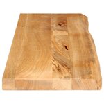vidaXL Dessus de table à bord vivant 110x30x2 5cm bois massif manguier