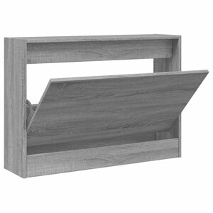 vidaXL Armoire à chaussures sonoma gris 80x21x57 cm bois d'ingénierie