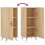 vidaXL Buffet Chêne sonoma 34 5x34x90 cm Bois d'ingénierie