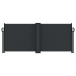 vidaXL Auvent latéral rétractable noir 100x600 cm