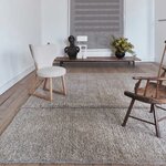 Tapis contemporain en laine gris chiné - 200 X 300 cm