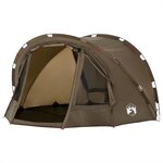 vidaXL Tente de pêche 4 personnes vert olive imperméable