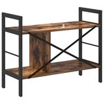 vidaXL Étagère Chêne fumé 75 x 30 x 58 5 cm Bois d'ingénierie