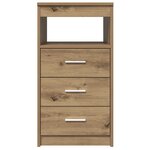 vidaXL Commode chêne artisanal 40x50x76 cm bois d'ingénierie