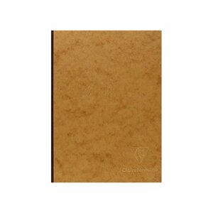 Carnet broché 14 8x21 192 pages Uni tabac CLAIREFONTAINE