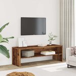 vidaXL Meuble TV vieux bois 120x40x40 cm bois d'ingénierie