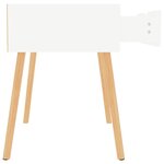 vidaXL Tables de chevet 2 Pièces Blanc brillant Bois d'ingénierie