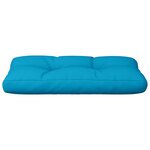 vidaXL Coussin de palette bleu clair 80x40x12 cm tissu